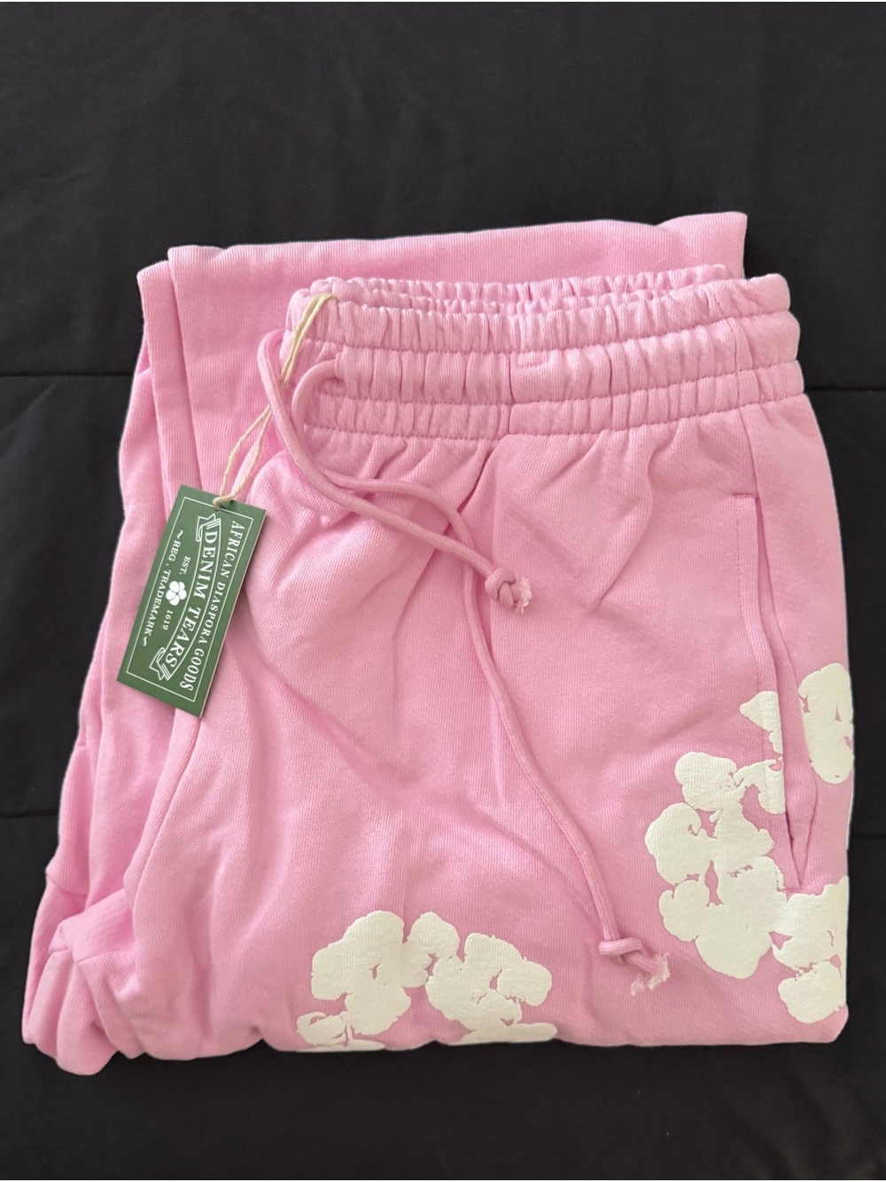 Men's Pink Floral Drawstring Joggers